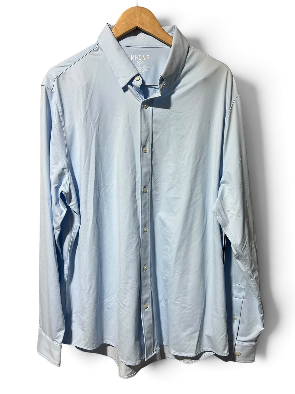 RHONE Men's XL Commuter Shirt Classic Fit XL Business Blue